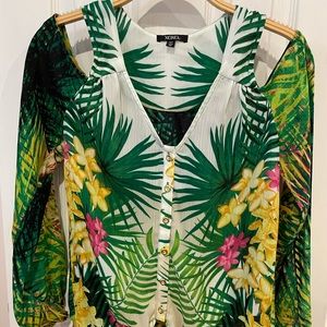 Cold shoulder blouse